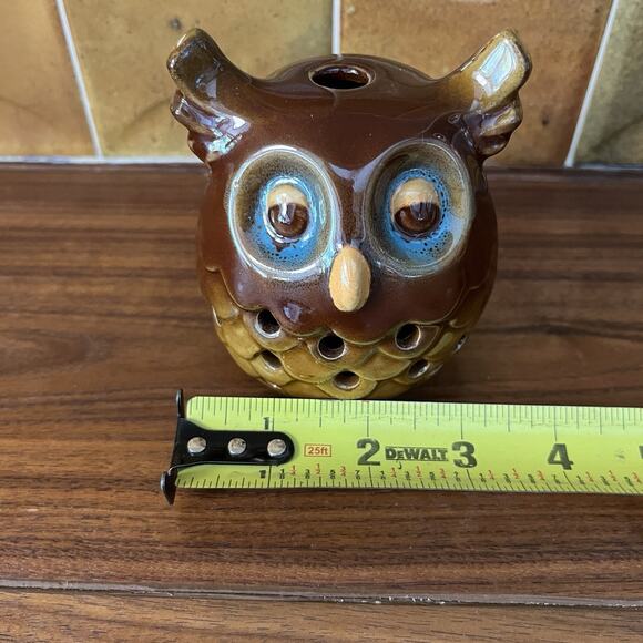 Vintage Momentum Ceramic Owl Candle Tea Light Candle Holder - Picture 8 of 8